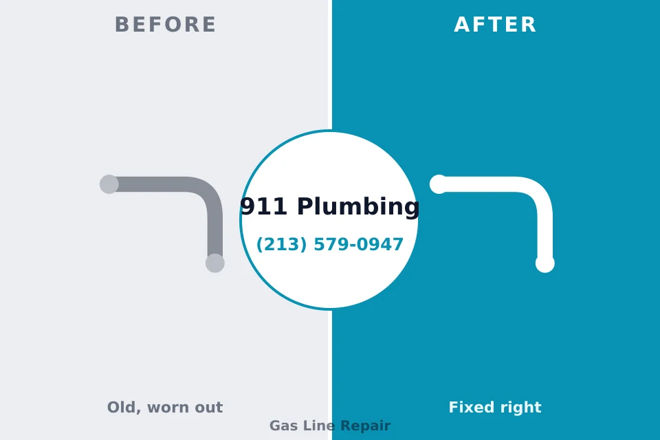Before and after: plumbing repair Jerome, IL
